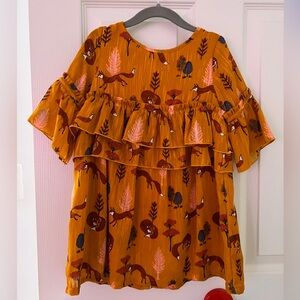 Perfect picture day / Fall Dress, animal print, girls Toddler 4T OshKosh B’gosh